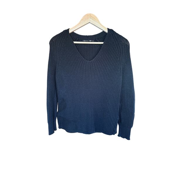 RAG & BONE Women's Black V neck Knit Sweater - Picture 1 of 5